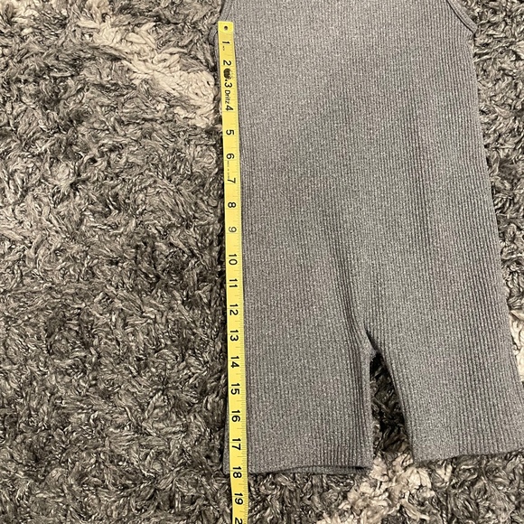 Thick Strap Slimming Stretch Jumpsuit Women Full Coverage Grey Size Small - Picture 6 of 7